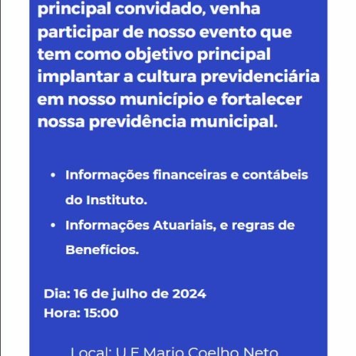 Audiência Pública por meio do IPMSF